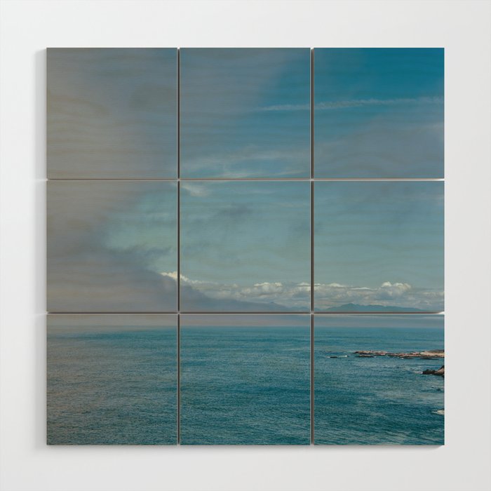 Coastal Clouds Moving In Wood Wall Art Gallery Image 1
