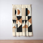 Geometric Shapes 252 Window Curtain Gallery Image 3