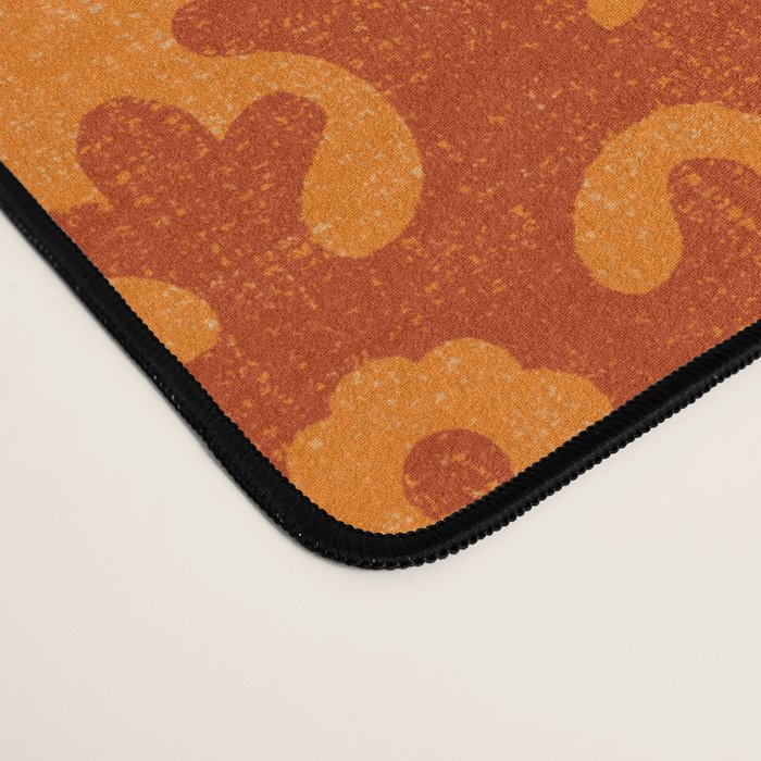 Folk Art Mandala - orange and red Desk Mat Gallery Image 4