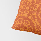 Folk Art Mandala - orange and red Pillow Sham Gallery Image 4
