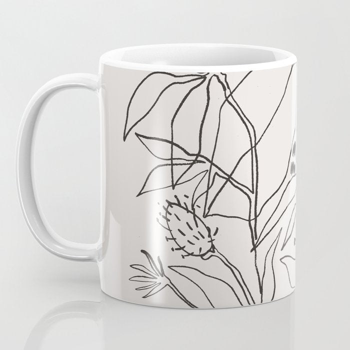 Charcoal Tropics Coffee Mug Gallery Image 3