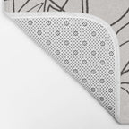 Charcoal Tropics Bath Mat Gallery Image 2