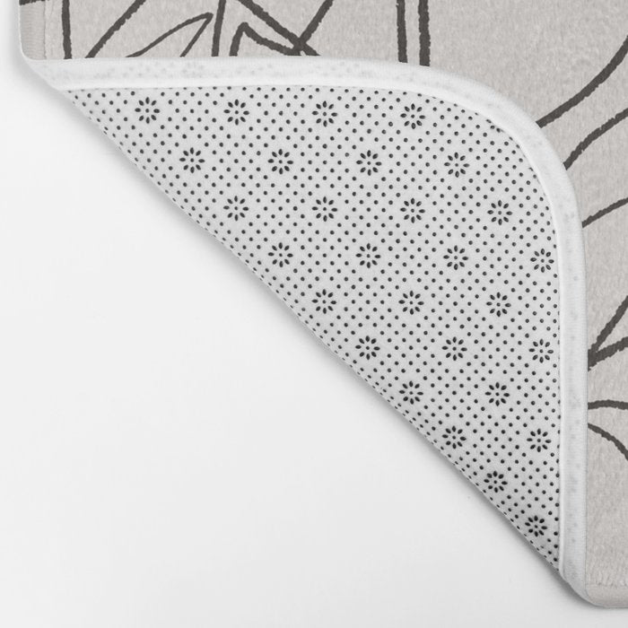 Charcoal Tropics Bath Mat Gallery Image 2
