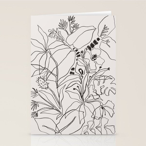 Charcoal Tropics Stationery Card Gallery Image 2