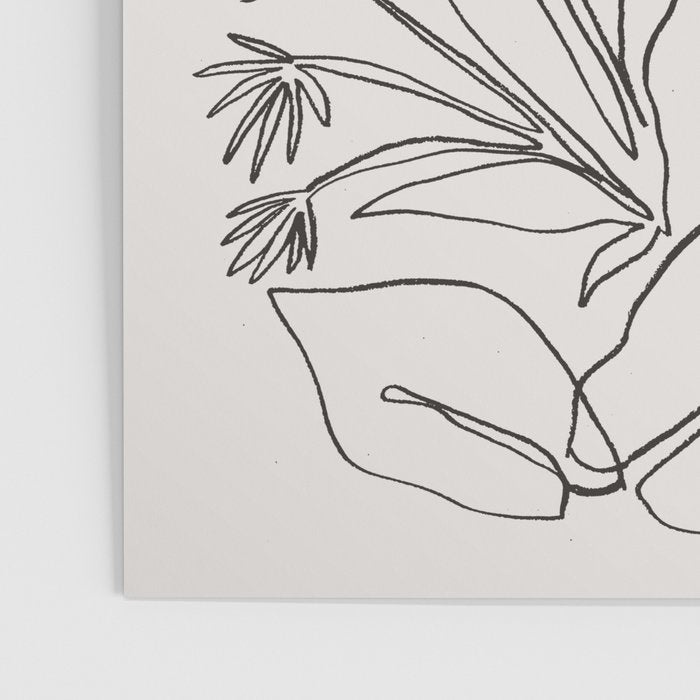 Charcoal Tropics Poster Gallery Image 3