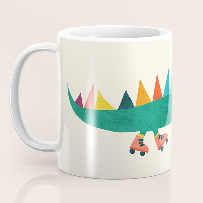 Crocodile on Roller Skates Coffee Mug Gallery Image 3