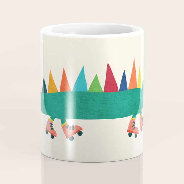 Crocodile on Roller Skates Coffee Mug Gallery Image 4