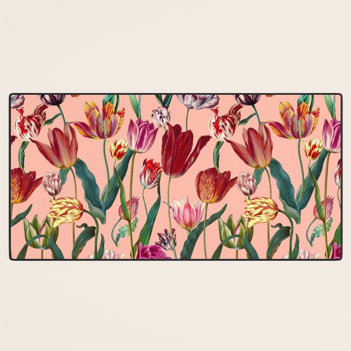 Magic Tulips Pattern VII Desk Mat Gallery Image 3