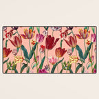 Magic Tulips Pattern VII Desk Mat Gallery Image 3