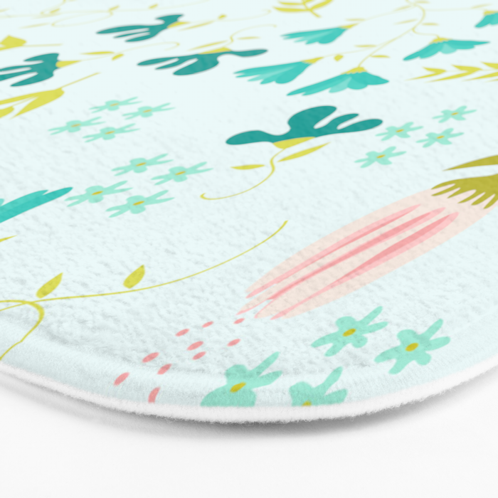 Flower garden Bath Mat Gallery Image 3