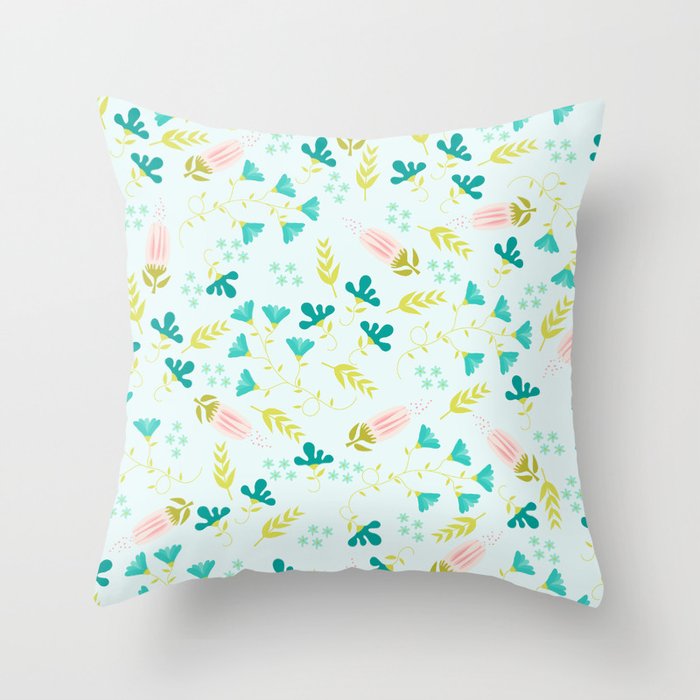 Flower garden Throw Pillow Gallery Image 6