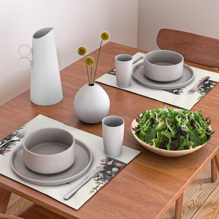 Retro Decorated Christmas Tree Placemat Gallery Image 2