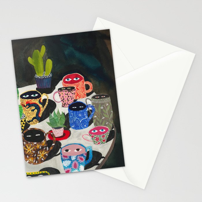Suspicious mugs Stationery Card Gallery Image 2