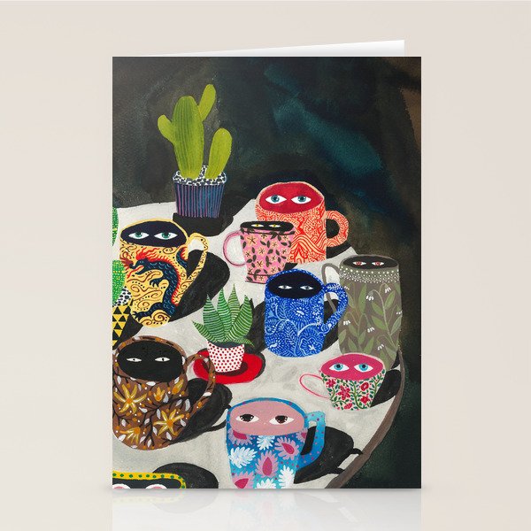 Suspicious mugs Stationery Card Gallery Image 2