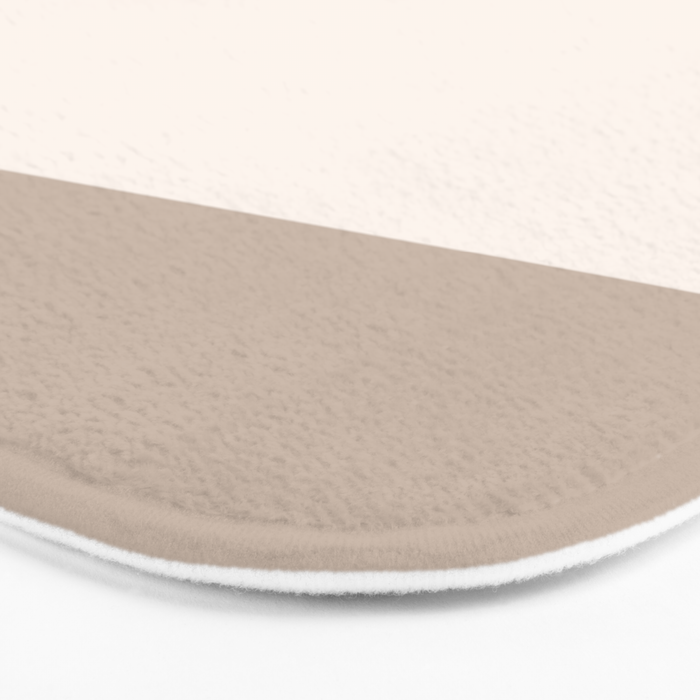 black tan cream bold stripes Bath Mat Gallery Image 3