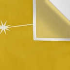 Aquarius Zodiac Star Constellation Line Art Golden Yellow Wall Tapestry Gallery Image 3