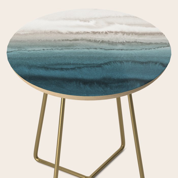 WITHIN THE TIDES - CRASHING WAVES TEAL Side Table Gallery Image 2