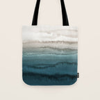 WITHIN THE TIDES - CRASHING WAVES TEAL Tote Bag Gallery Image 1