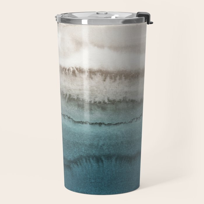 WITHIN THE TIDES - CRASHING WAVES TEAL Travel Mug Gallery Image 2