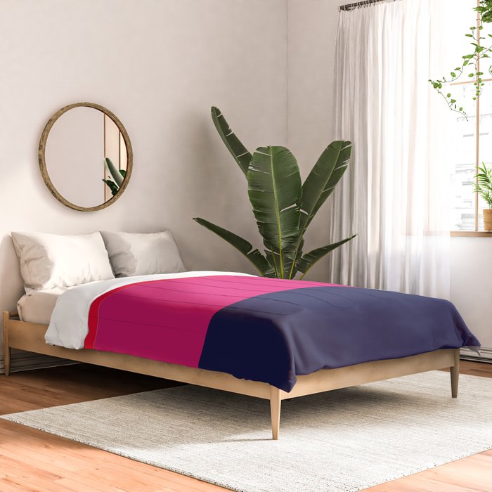 cherry red hot pink navy blue Comforter Gallery Image 2