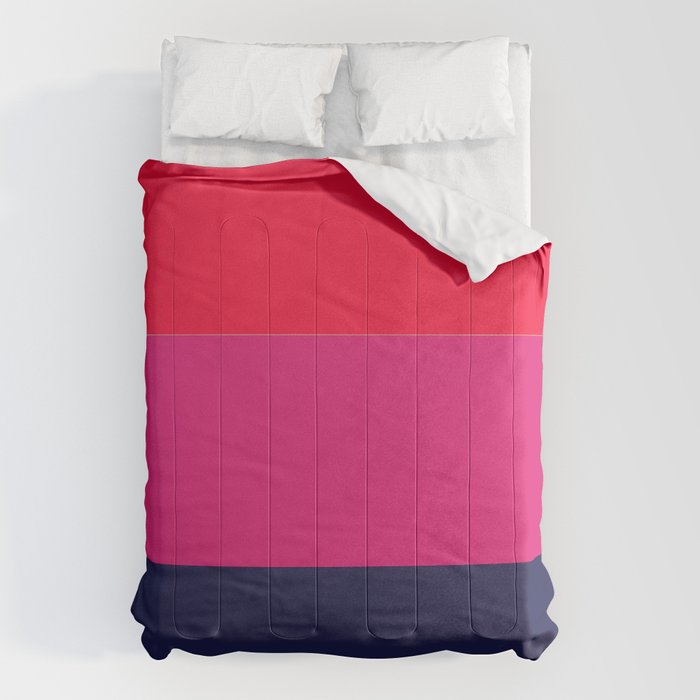 cherry red hot pink navy blue Comforter Gallery Image 6