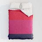 cherry red hot pink navy blue Comforter Gallery Image 6
