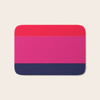 cherry red hot pink navy blue Bath Mat Gallery Image 1