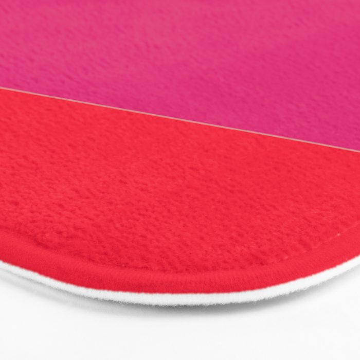 cherry red hot pink navy blue Bath Mat Gallery Image 3