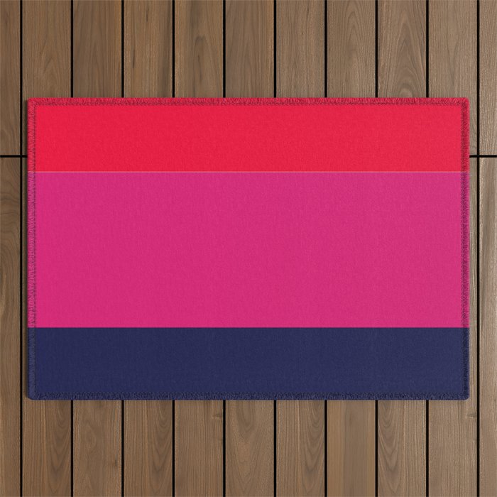 cherry red hot pink navy blue Outdoor Rug Gallery Image 1