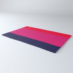 cherry red hot pink navy blue Rug Gallery Image 3