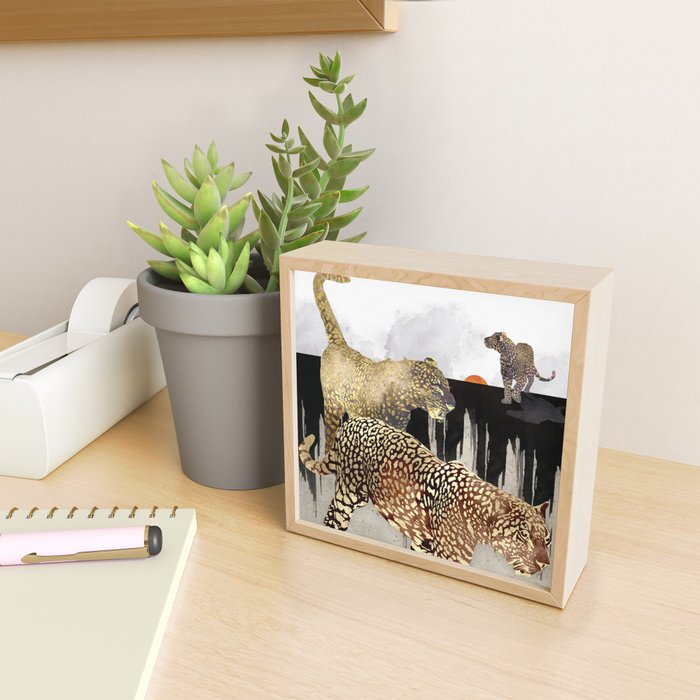 Minimal Leopards Mini Art Print Gallery Image 2