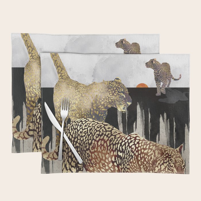 Minimal Leopards Placemat Gallery Image 1