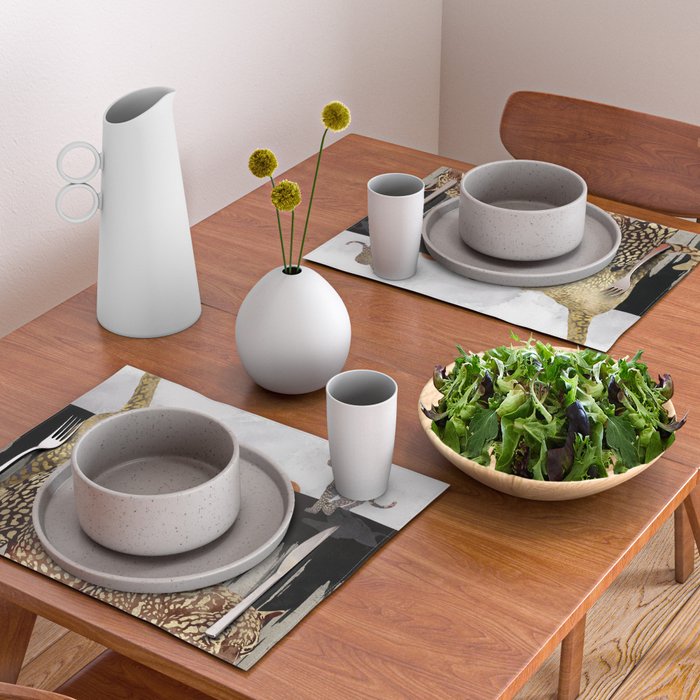 Minimal Leopards Placemat Gallery Image 2