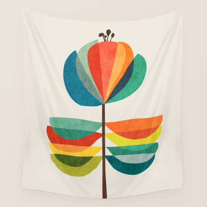 Whimsical Bloom Wall Tapestry Gallery Image 4