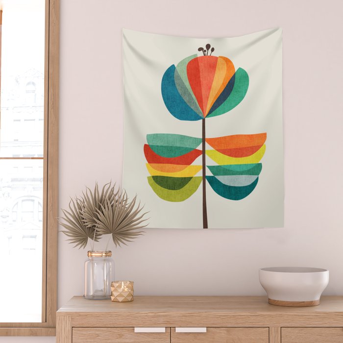 Whimsical Bloom Wall Tapestry Gallery Image 2