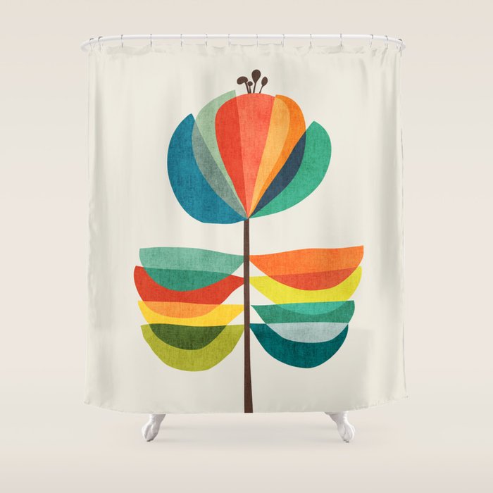 Whimsical Bloom Shower Curtain Gallery Image 1