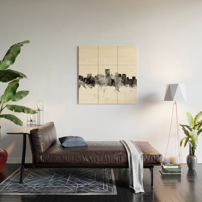 Richmond Virginia Skyline Wood Wall Art Gallery Image 2
