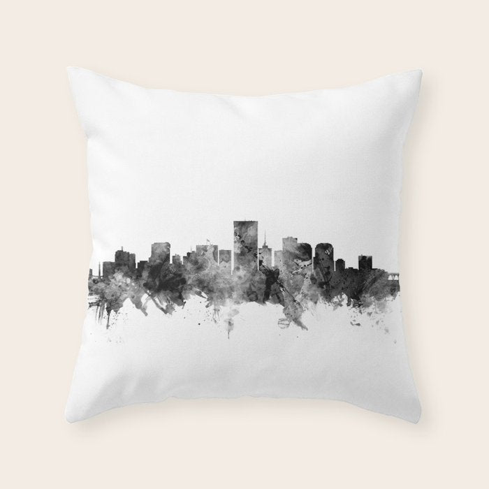 Richmond Virginia Skyline Throw Pillow Gallery Image 6