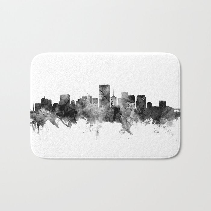 Richmond Virginia Skyline Bath Mat Gallery Image 1