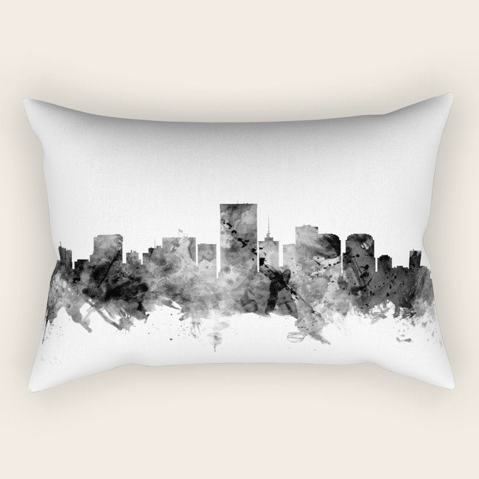 Richmond Virginia Skyline Rectangular Pillow Gallery Image 2