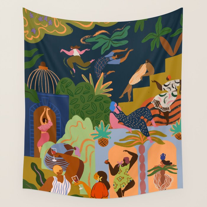 Fiesta Wall Tapestry Gallery Image 1