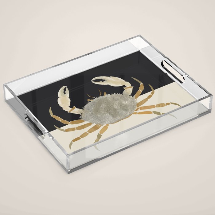 Minimalist Crab Acrylic Tray Gallery Image 1