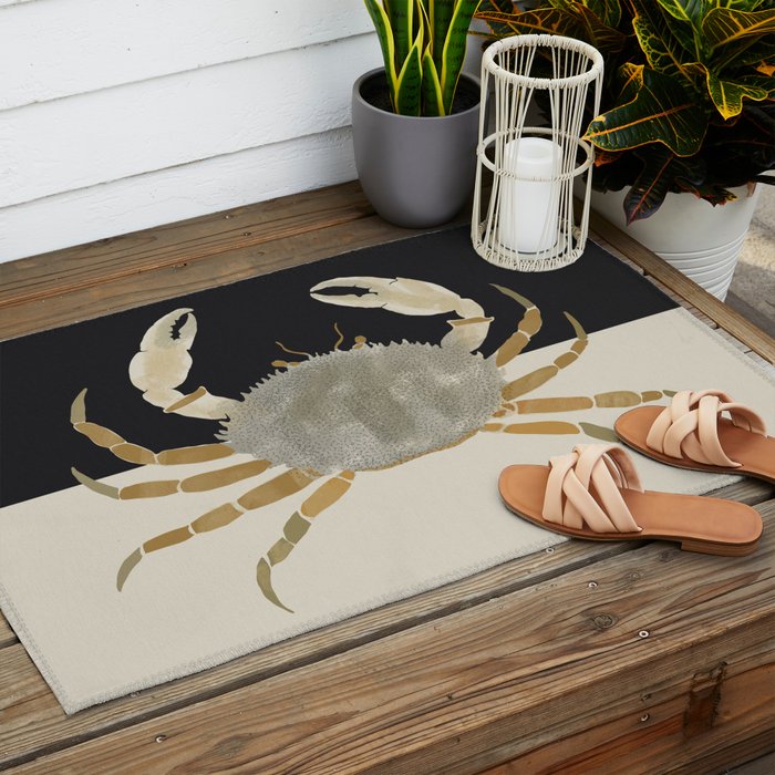 Minimalist Crab Outdoor Rug Gallery Image 2