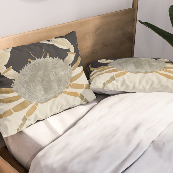 Minimalist Crab Pillow Sham Gallery Image 2