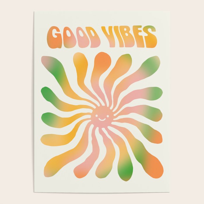 Good Vibes \\ Cute Sunshine  Poster Gallery Image 1