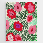 color matters: happy florals in pink light backround Jigsaw Puzzle Gallery Image 1