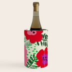color matters: happy florals in pink light backround Wine Chiller Gallery Image 2