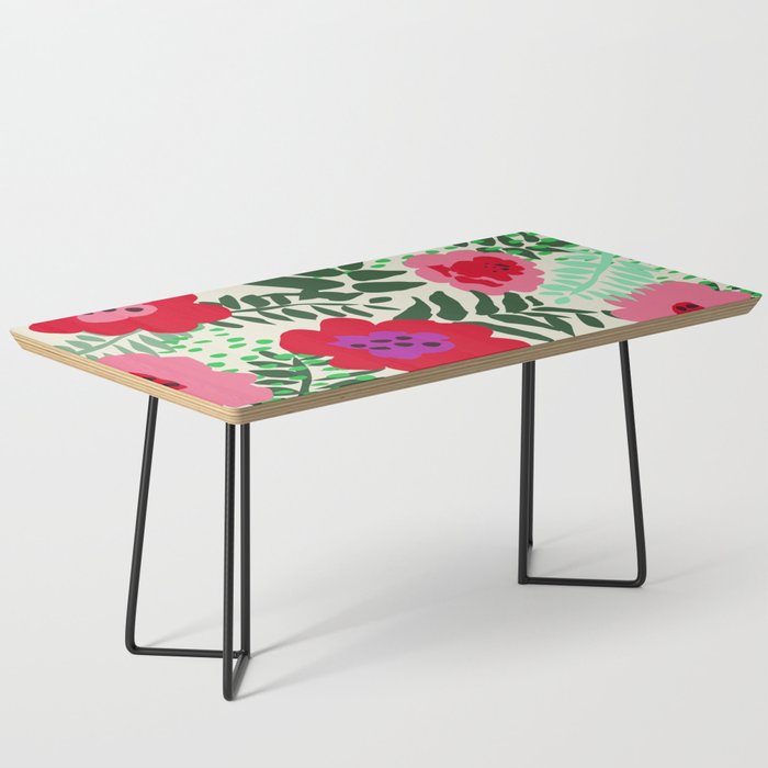 color matters: happy florals in pink light backround Coffee Table Gallery Image 1