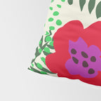 color matters: happy florals in pink light backround Pillow Sham Gallery Image 4