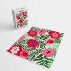 color matters: happy florals in pink light backround Jigsaw Puzzle Gallery Image 2